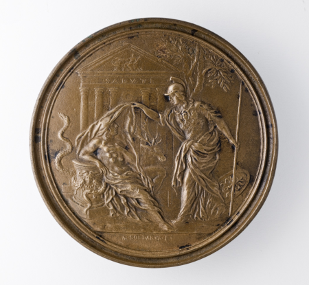 Medal of Francesco Redi: Minerva Unveiling Nature (image 2 of 2), Francesco Redi, 1684
