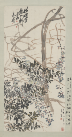 "Scroll of Wu Junqing's Vine and Rose", Wu Chang-shuo