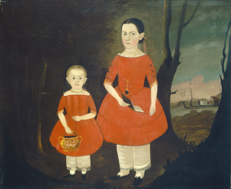 Sisters in Red, Sturtevant J. Hamblin, c. 1840/1850