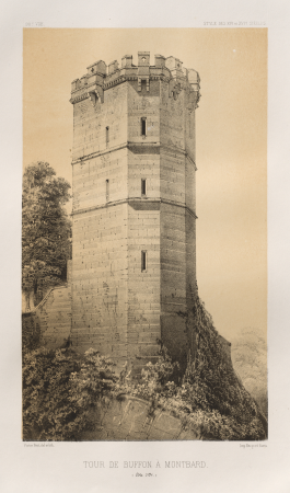 Picturesque Architecture or Monuments of the 15th and 16th Centuries: French Castles of the 15th and 16th Centuries: Pl. 90, Buffon Tower in Montbard (Côte d'Or), Victor Petit, 1860