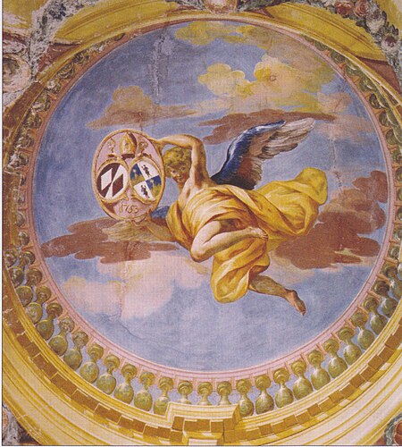 False balustrade in Röthelstein Castle near Admont, Josef Ferdinand Fromiller