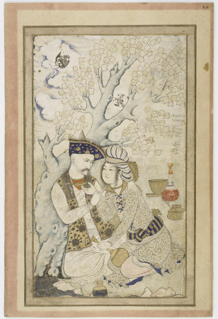 Portrait of Shah Abbas and his Page, Muhammad Qasim