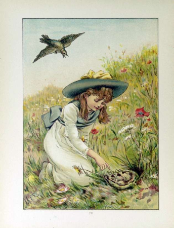 Illustration 04 by Mary Ellen Edwards (1838-1934) for Through the Meadowsby Frederic Edward Weatherly (1848-1929)-by courtesy of the Osborne Collection at the Toronto Public Library, Mary Ellen Edwards, 1885