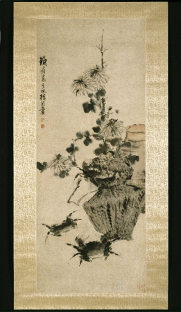 Crabs and Chrysanthemums, Gao Qipei, between 1700 and 1799