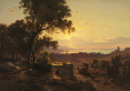 View of Smyrna as seen from the caravan route, Max Schmidt, circa 1845