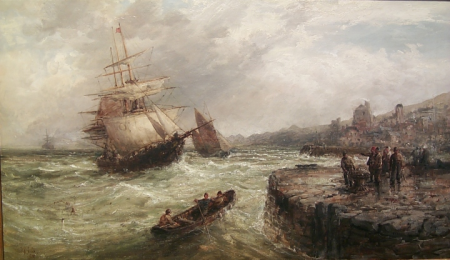 Approaching the Quay, Isle of Man, by William Edward Webb, 1893