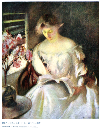 Reading at the Window by Edmund C Tarbell, 1904