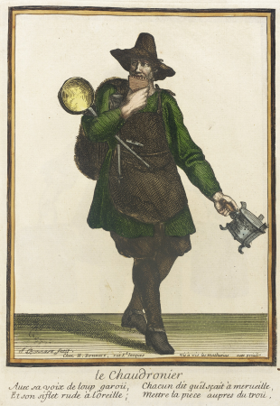 Recueil des modes de la cour de France, 'Le Chaudronier' (image 1 of 2), between 1675 and 1685