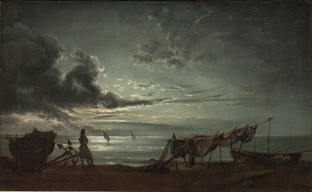 The Gulf of Naples. Moonlight, Johan Christian Dahl, between 1820 and 1821
