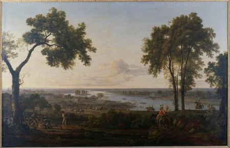 Crossing of the Po by the French army under Piacenza on May 7, 1796, Nicolas-Didier Boguet, 1813