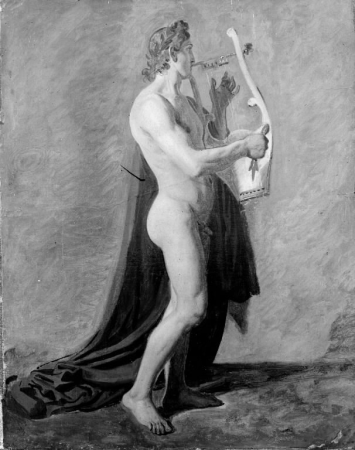 Apollo with his Lyre, Constantin Hansen, 1846
