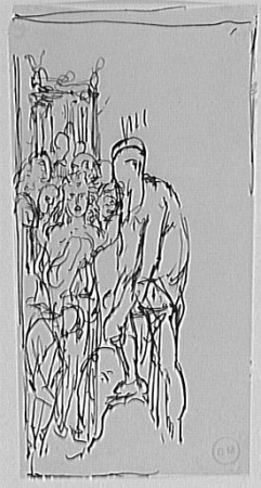 Group Study for Moses in View of the Promised Land, Gustave Moreau