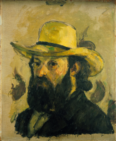 Portrait of the artist with the straw hat, Paul Cézanne, from 1875 until 1876