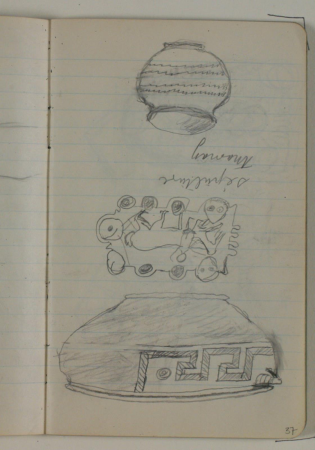 Various Drawings (By Anna Larsen Stevns?), Niels Larsen Stevns