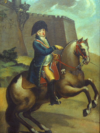 Equestrian portrait of the prince regent D. João, João Tomás da Fonseca, circa 1805