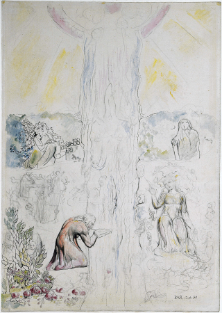 Illustrations to Dante's Divine Comedy, object 101 Butlin 812-98 Dante in the Empyrean Drinking at the River of Light, William Blake