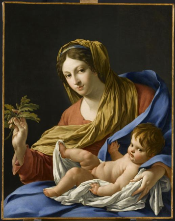 Madonna and child, Simon Vouet, 1640s