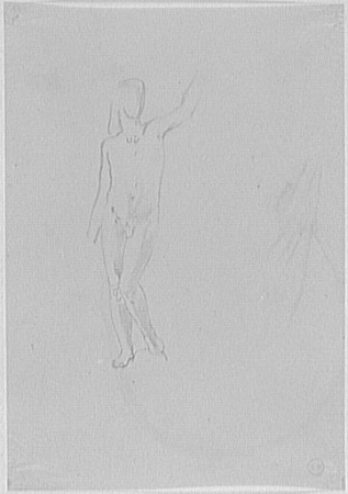 Study of a naked man for Jason for Jason and Medea, Gustave Moreau