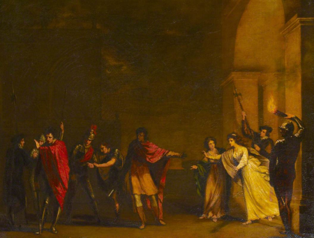 A Council Chamber (The Night Brawl with Cassio and Rodrigo/disturbing of Othello and Desdemona from William Shakespeare's 'Othello', Act II, sc. iii), John Opie, between 1780 and 1807