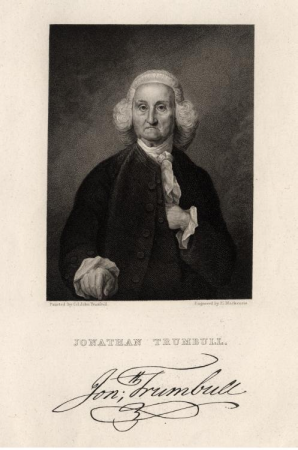 Portrait of Jonathan Trumbull (1710-1785), John Trumbull, circa 1855