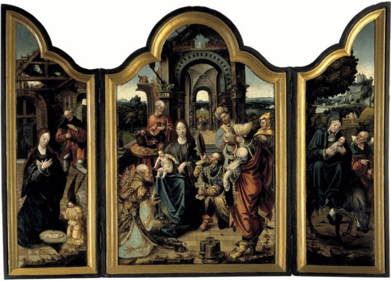 Triptych of the Adoration of the Magi, Master of the Von Groote Adoration, between 1515 and 1524