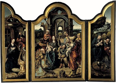 Triptych of the Adoration of the Magi, Master of the Von Groote Adoration, between 1515 and 1524