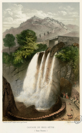 Cascade du Gros-Hêtre, Pierre Gorse, by 1870