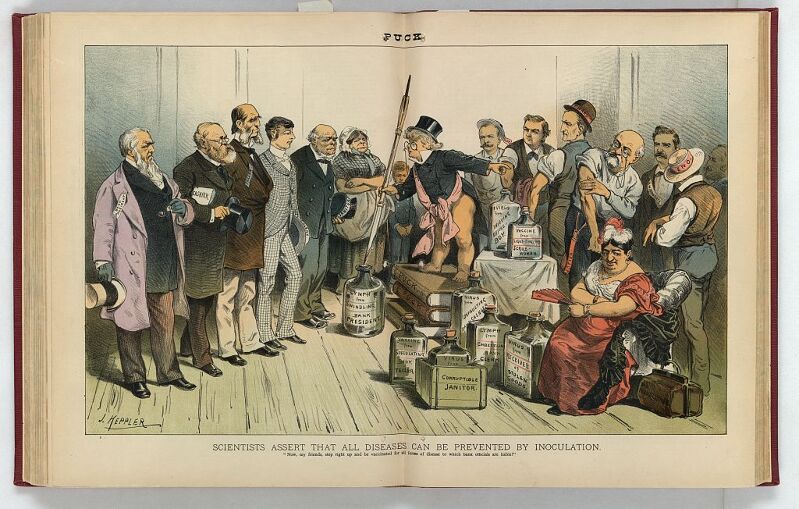 Scientists assert that all diseases can be prevented by inoculation LCCN2011661758, 1885