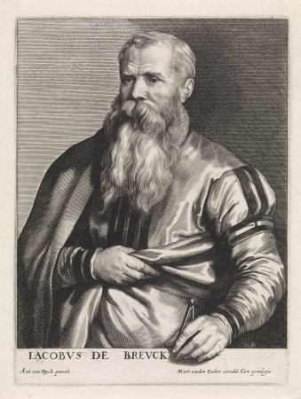 Portret van de architect Jacob de Breuck, RP-P-OB-16.435, Paulus Pontius, between 1616 and 1657