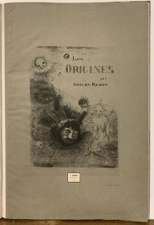 Couverture - Frontispice, Odilon Redon, 1883