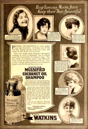 Shampoo ad with stars - Apr May 1920 MP, May 1920