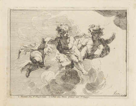 Vier putti, RP-P-OB-61.061, Jacob de Wit, between 1760 and 1796