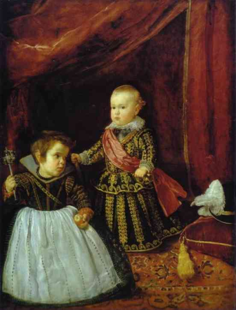 Prince Balthasar Charles With a Dwarf, Diego Velázquez, 1631