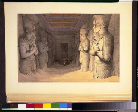 Interior of the Temple of Aboo-Simbel Novr 9th 1838 Nubia - David Roberts, R.A. LCCN2002717581, David Roberts, 1846