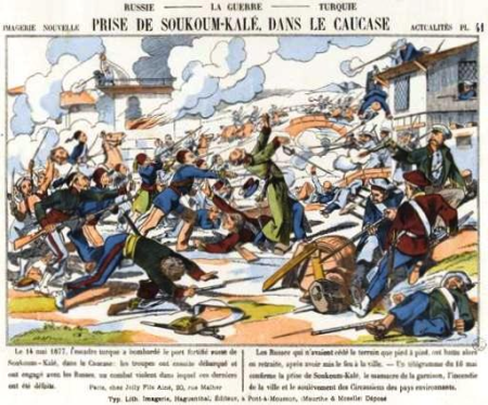 Capture of Soukoum-Kalé in the Caucasus, Élie Haguenthal, from 1850 until 1875