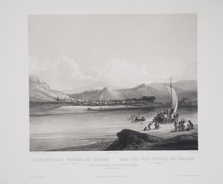 Camp of the Gros Ventres of the prairies on the upper Missouri LCCN2003654204, Karl Bodmer, between 1840 and 1850