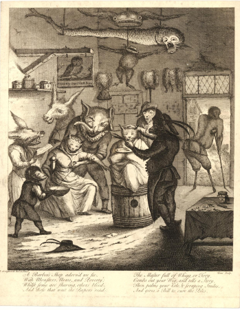 Print, satirical print, Egbert van Heemskerck II, 1730-1745 (circa)