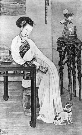 The Qing Dynasty Ci-Xi Dowager Empress of China at the time being the Imperial Concubine Yi, Empress Dowager Cixi
