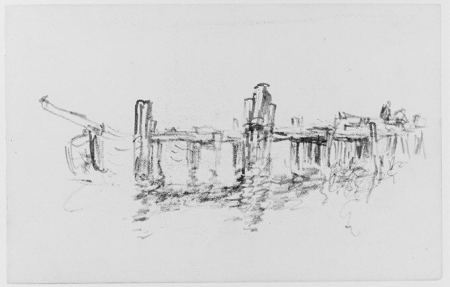 Dock Study (from Sketchbook), Henry Ward Ranger