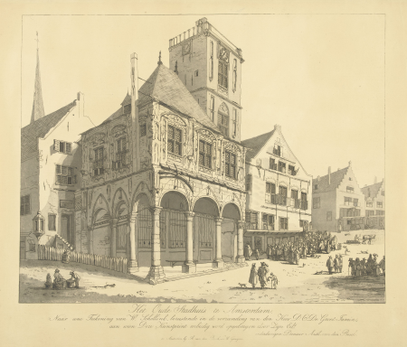 Het Oude Stadhuis van Amsterdam, RP-P-OB-67.515, Willem Schellinks, between 1778 and 1838