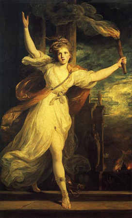 Thaïs of Athens with torch, Joshua Reynolds, 1781