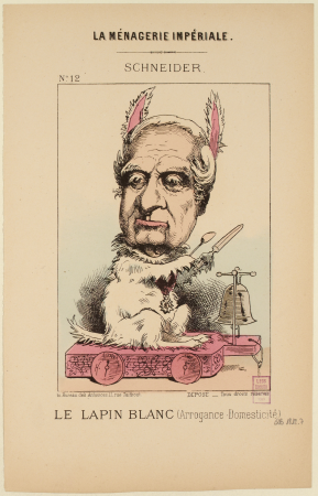 Schneider. Le lapin blanc (Arrogance-Domesticité) N°12, QB.1812-7, 1870