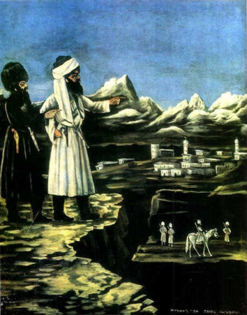 Shamil with a Bodyguard, Niko Pirosmani, from 1862 until 1918