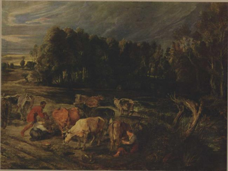 Landscape with Cattle, Peter Paul Rubens, circa 1636