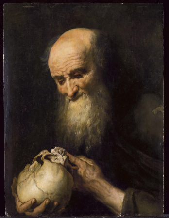 Democritus with a skull, Jan Cossiers, from 1615 until 1670