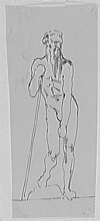 Moses' Study for Moses in View of the Promised Land, Gustave Moreau