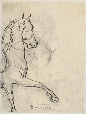 Study of horse, front part, Wilhelm Marstrand