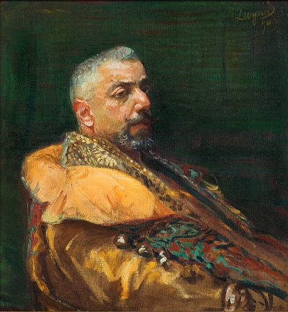 Portrait of Erazm Barącz, Leon Wyczółkowski, 1909