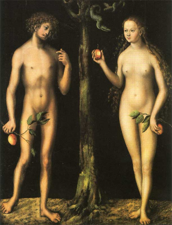 Adam and Eve, Lucas Cranach the Elder, from 1513 until 1515