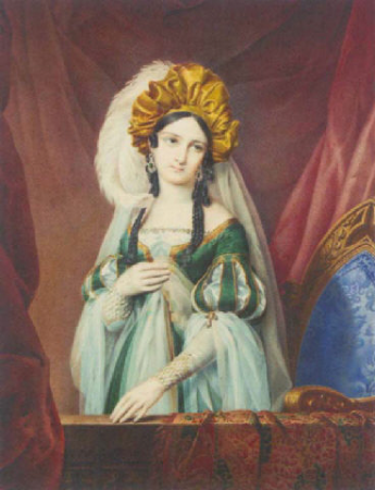 Portrait of the Princess Mathilde of Wurstenberg (?), Michel Ghislain Stapleaux, 1837